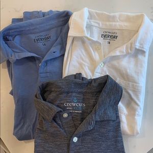 Boys size 14 polo j crew shirts